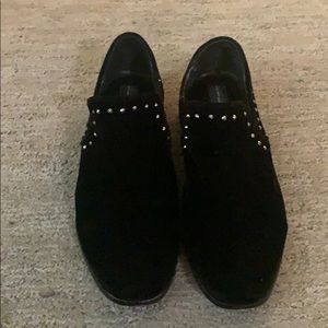 Steve Madden velvet black loafers size 7 1/2